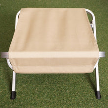 画像をギャラリービューアに読み込む, 美品 スノーピーク（snow peak） ローチェアオットマン　カーキ LV-103KH テーブル・チェア　ローチェア30に対応　薪置きにも [送料無料]