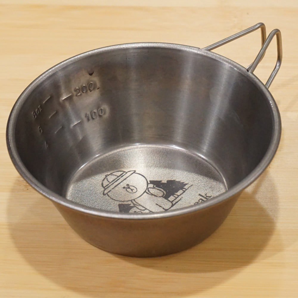 美品 スノーピーク（snow peak） チタンシェラカップ E-104LF LINE FRIENDS テーブルウェア　限定アイテム　希少　ブラウン　サリー [送料無料]