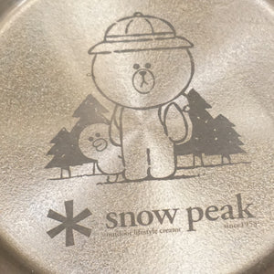 スノーピーク（snow peak） チタンシェラカップ E-104LF LINE FRIENDS テーブルウェア　限定アイテム　希少　ブラウン　サリー [送料無料]