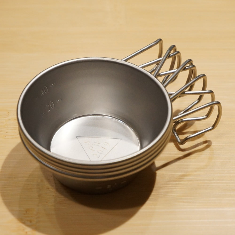 未使用 スノーピーク（snow peak） SPWミニシェラカップ4個セット テーブルウェア スノーピークウェイ 2019年　ノベルティ　非売品 [12/16値下げ]