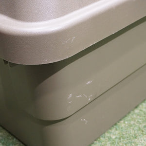 トランクボックス バッグ＆コンテナー　オリーブ　プラスチック製　キャンプギアの持ち運びに最適なコンテナ　50L相当 [送料無料] [12/2値下げ]