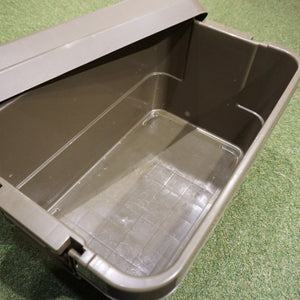 トランクボックス バッグ＆コンテナー　オリーブ　プラスチック製　キャンプギアの持ち運びに最適なコンテナ　50L相当 [送料無料] [12/2値下げ]
