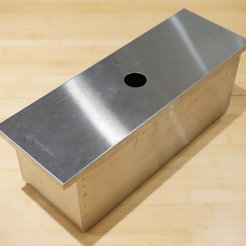 美品 スノーピーク（snow peak） ステンボックスハーフユニット CK-025 グリルシステム　IGT アイアングリルテーブルオプション　深型 [送料無料]