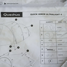 画像をギャラリービューアに読み込む, ケシュア【Quechua】 ウルトラライト4 1621159 クイックハイカー テント
 [送料無料]