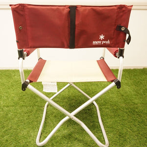 【廃盤・希少】スノーピーク（snow peak） パッドインチェア　RED 2脚セット LV-052PR テーブル・チェア　クッション性　アウトドアチェア　 [送料無料]
