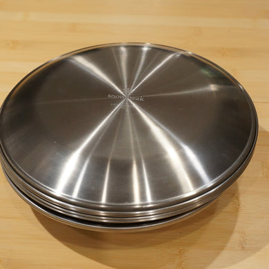 美品 スノーピーク（snow peak） テーブルウェアセットL　ファミリー TW-021F テーブルウェア  食器　皿・ボウル4種類各4枚　ステンレス製　計16枚 [送料無料]