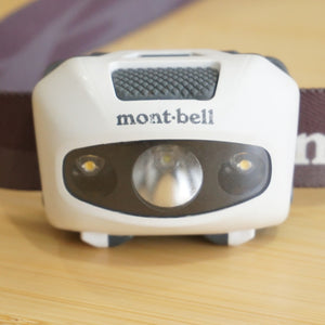 【点灯確認済】モンベル（mont-bell） パワーヘッドランプ ランタン・ライト ホワイト 単4形乾電池3本 ヘッドライト ヘッドランプ [送料無料]