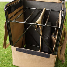 画像をギャラリービューアに読み込む, 美品 ゼインアーツ（ZANE ARTS） グラートステイクラック BG-005 フィールドギア　ラック　ペグケース　ギアケース  便利なリフター付き [送料無料]