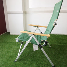 画像をギャラリービューアに読み込む, コールマン（Coleman） LAY CHAIR 2000026745 テーブル・チェア グリーン ３段階リクライニング　ローチェア 定番チェア 折り畳み式 [送料無料]