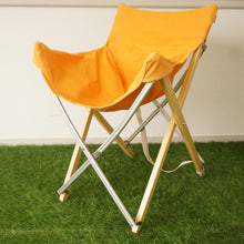画像をギャラリービューアに読み込む, 美品 スノーピーク（snow peak） Take!チェア　イエロー LV-080YL テーブル・チェア 旧品番のみのカラー 希少 竹 6号帆布 黄色 [送料無料]