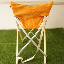 画像をギャラリービューアに読み込む, 美品 スノーピーク（snow peak） Take!チェア　イエロー LV-080YL テーブル・チェア 旧品番のみのカラー 希少 竹 6号帆布 黄色 [送料無料]