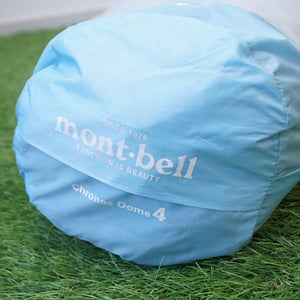 【組立確認済】美品 モンベル（mont-bell） クロノスドーム4型グランドシートセット #1122492 テント スカイブルー ドーム型 [送料無料]