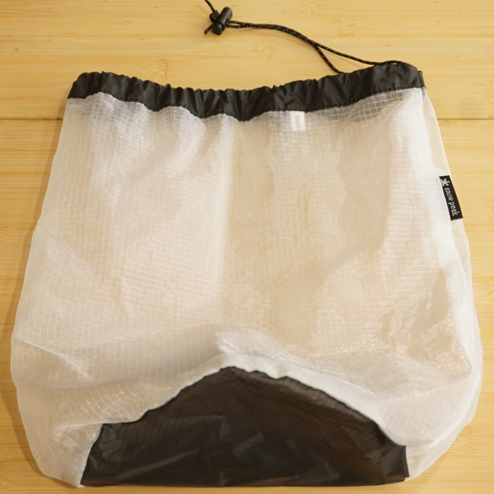 【廃盤・希少】美品 スノーピーク（snow peak） スーパーメッシュスタッフサックS UG-504 バッグ＆コンテナー 通気性 中が見えやすい [送料無料]