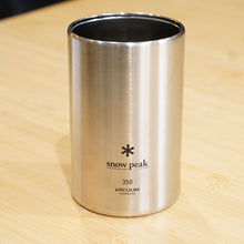 画像をギャラリービューアに読み込む, 美品 スノーピーク（snow peak） 缶クーラー350 TW-355 テーブルウェア 350ml 缶ビールやジュースを冷たいまま ステンレス製 [送料無料]