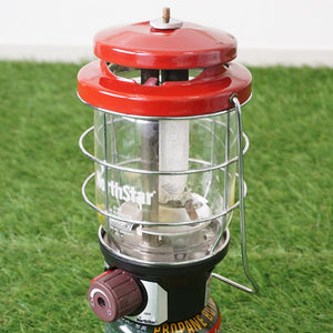 【点灯確認済】美品 コールマン（Coleman） ノーススター LPガスランタン 収納ケース付き 4010003747 ランタン・ライト レッド  赤色 [送料無料]
