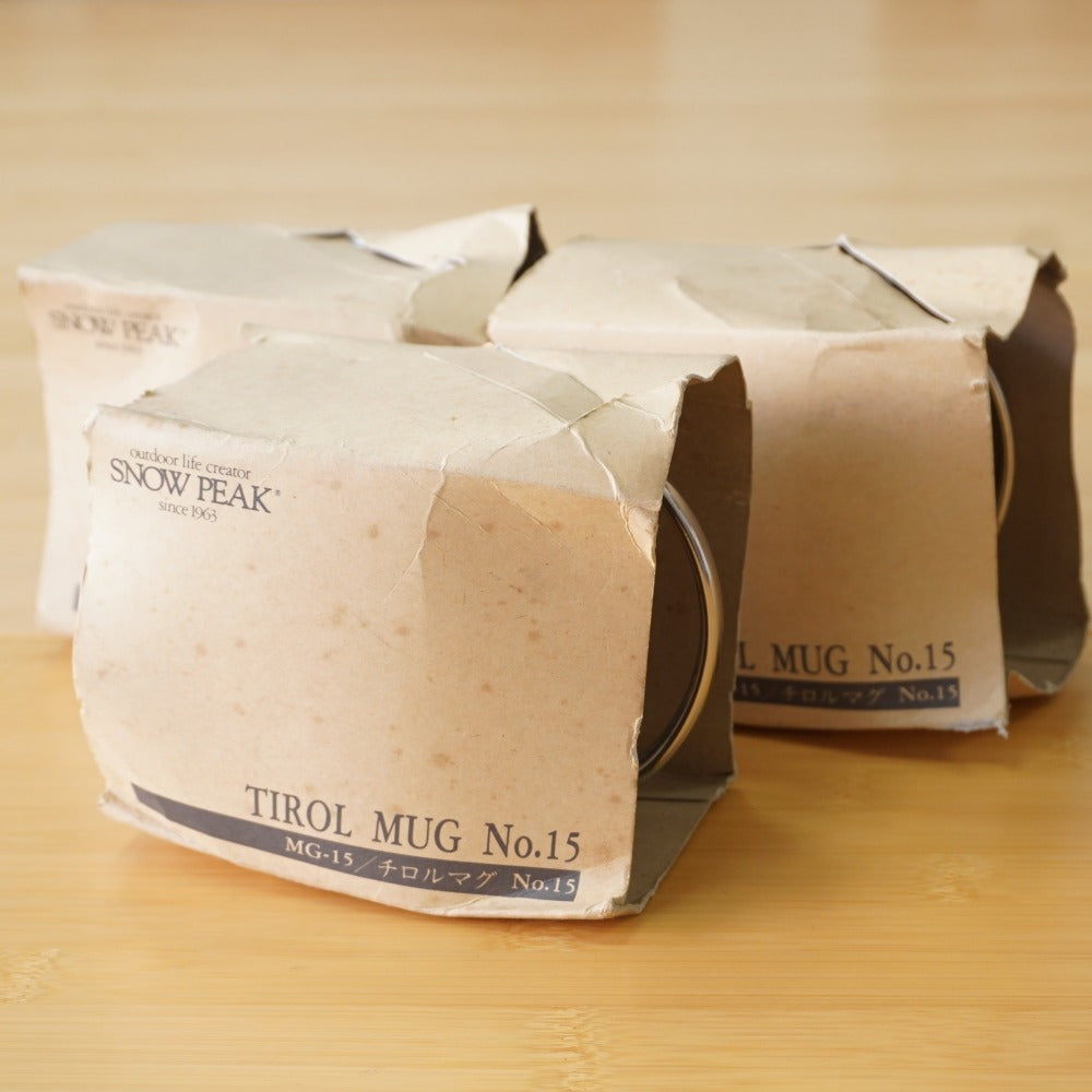 未使用 
 スノーピーク【snow peak】 チロルマグNo.15　3個セット MG-15 テーブルウェア