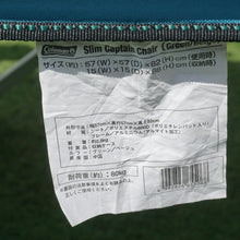 画像をギャラリービューアに読み込む, 美品 
 コールマン【Coleman】 スリムキャプテンチェア ‎170-7509 テーブル・チェア
 グリーン/ベージュ [送料無料]