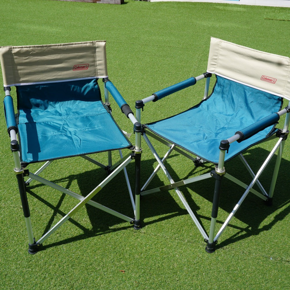美品 
 コールマン【Coleman】 スリムキャプテンチェア　２脚セット ‎170-7509 テーブル・チェア
 グリーン/ベージュ [送料無料]
