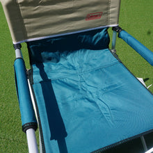 画像をギャラリービューアに読み込む, 美品 
 コールマン【Coleman】 スリムキャプテンチェア　２脚セット ‎170-7509 テーブル・チェア
 グリーン/ベージュ [送料無料]