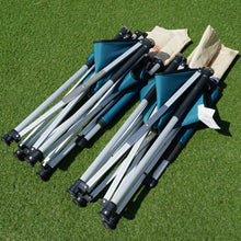 画像をギャラリービューアに読み込む, 美品 
 コールマン【Coleman】 スリムキャプテンチェア　２脚セット ‎170-7509 テーブル・チェア
 グリーン/ベージュ [送料無料]