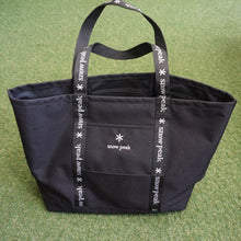 画像をギャラリービューアに読み込む, 美品 
 スノーピーク【snow peak】 Tote Bag Black HQ10-AC-21SU803BK HQ10周年 バッグ＆コンテナー