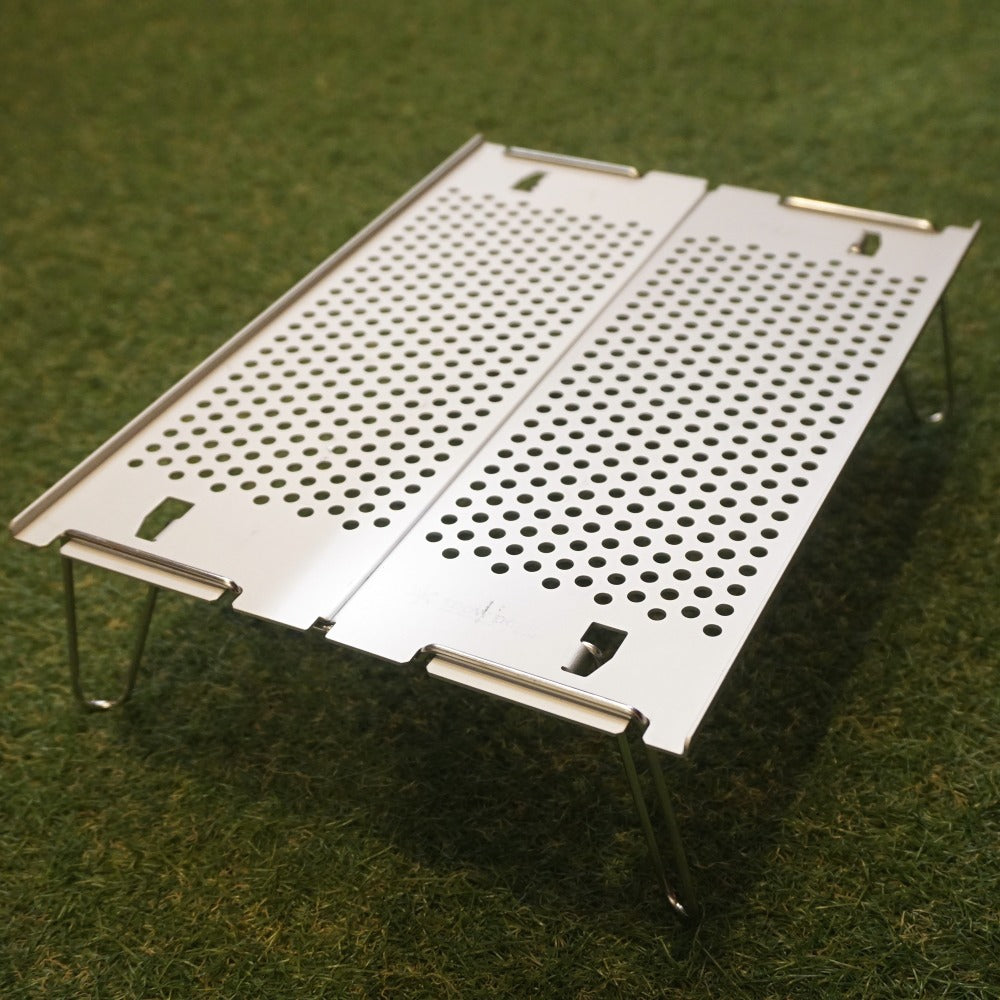 美品 
 スノーピーク【snow peak】 オゼンライト SLV-171 テーブル・チェア