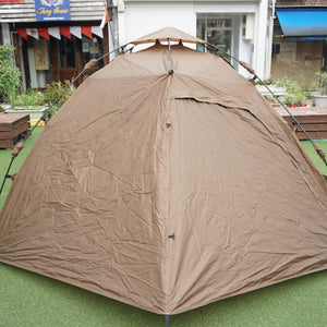 美品 
 クイックキャンプ【QUICKCAMP】 ダブルウォールテント 4人用 QC-HL270 テント
 タン