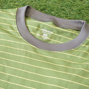 美品 
 パタゴニア【patagonia】 ボーダーTシャツ Tシャツ・カットソー
 グリーン メンズ