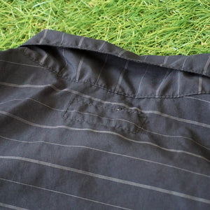 未使用 
 ガーデナーハーフ SF-201617 ササフラス(SASSAFRAS)  Taffeta Border シャツ・ブラウス
 ブラック メンズ