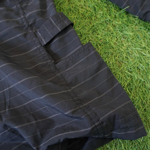 未使用 
 ガーデナーハーフ SF-201617 ササフラス(SASSAFRAS)  Taffeta Border シャツ・ブラウス
 ブラック メンズ