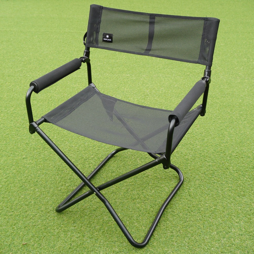 美品 
 スノーピーク【snow peak】 メッシュFDチェア ブラック LV-077M-BK テーブル・チェア