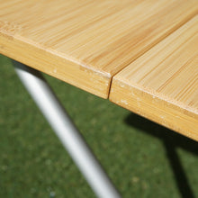 画像をギャラリービューアに読み込む, 美品 
 スノーピーク【snow peak】 ワンアクションローテーブル竹 LV-100TR テーブル・チェア