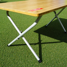 画像をギャラリービューアに読み込む, 美品 
 スノーピーク【snow peak】 ワンアクションローテーブル竹 LV-100TR テーブル・チェア