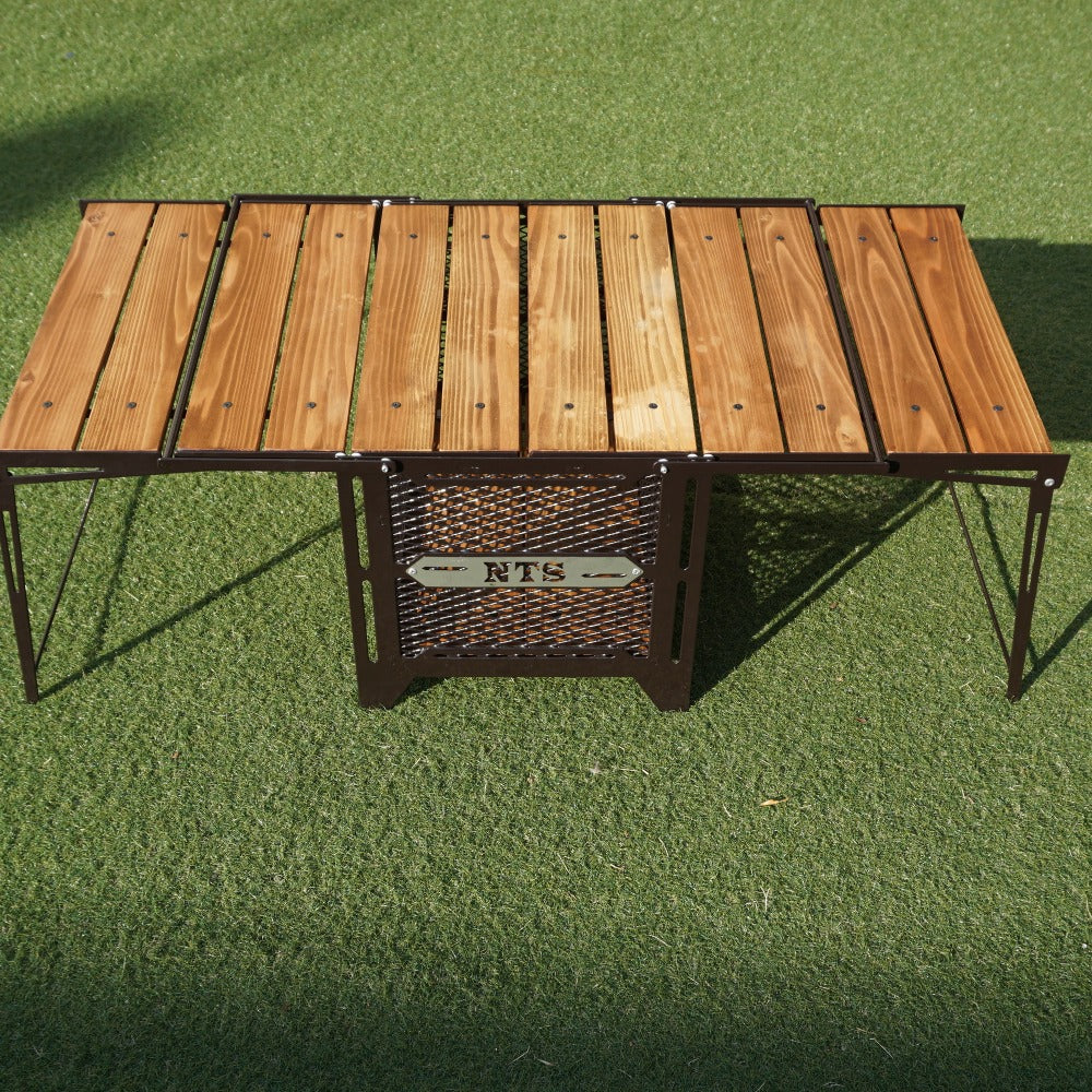 美品 
 ネイチャートーンズ【NATURE TONES】 サイドアップボックス＆テーブル テーブル・チェア
 ダークブラウン