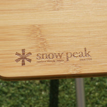 画像をギャラリービューアに読み込む, 美品 
 スノーピーク【snow peak】 ワンアクションローテーブル竹 LV-100T テーブル・チェア