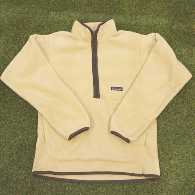 美品 
 パタゴニア【patagonia】 ハーフジッププルオーバー ジャケット
 アイボリー レディース
