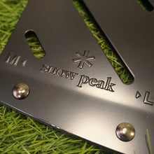 画像をギャラリービューアに読み込む, 美品 
 スノーピーク【snow peak】 焚火台ベースプレートスタンドM/L ST-032BS 焚火台・バーナー
