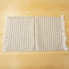 画像をギャラリービューアに読み込む, 未使用 スノーピーク（snow peak） Cotton Herringbone Stripe TableMat  コットンヘリンボーン ストライプテーブルマット UO-AC-20AU004BG  Beige ベージュ