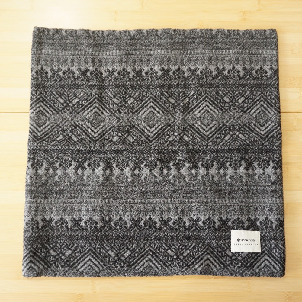 未使用 スノーピーク（snow peak） Shetland Cotton JQ Cushion Cover シェットランドコットン JQ クッションカバー UO-AC-20AU003GY Grey [送料無料]