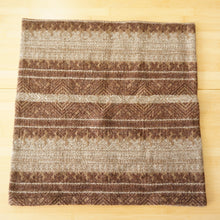 画像をギャラリービューアに読み込む, 未使用 スノーピーク（snow peak） Shetland Cotton JQ Cushion Cover シェットランドコットン JQ クッションカバー UO-AC-20AU003BR Brown [送料無料]