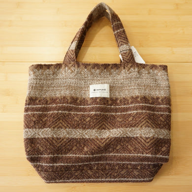 未使用 スノーピーク（snow peak） Shetland Cotton JQ Tote Bag シェットランドコットン ジャガード トートバッグ UO-AC-20AU008BR バッグ＆コンテナー