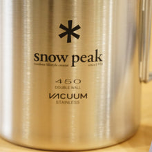画像をギャラリービューアに読み込む, 未使用 スノーピーク（snow peak） ステンレス真空マグ450 MG-214 テーブルウェア　ステンレス製　超軽量　ダブルウォール マグカップ  [送料無料]