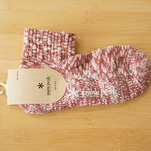画像をギャラリービューアに読み込む, 未使用 スノーピーク（snow peak） GaraGara Socks ガラガラソックス S レッド UG-60902RE 赤色 L字型ソックス スラブ糸を使用
