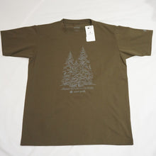 画像をギャラリービューアに読み込む, 未使用 スノーピーク（snow peak） Graphic Tee Snow Tree グラフィックティー スノーツリー L Olive MM4110-TS0104OL Tシャツ オリーブ 雪山の森林 2021秋冬 [送料無料]